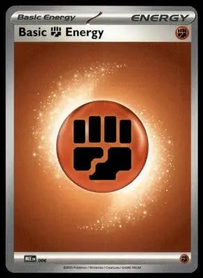 SVE: Scarlet & Violet Energies Basic Fighting Energy 006 Common SVE 2023