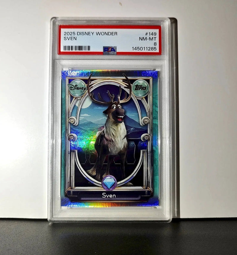 Sven 2025 Topps Disney Wonder #149 Diamond Card Frozen PSA 8 - Non-Sports Card Single