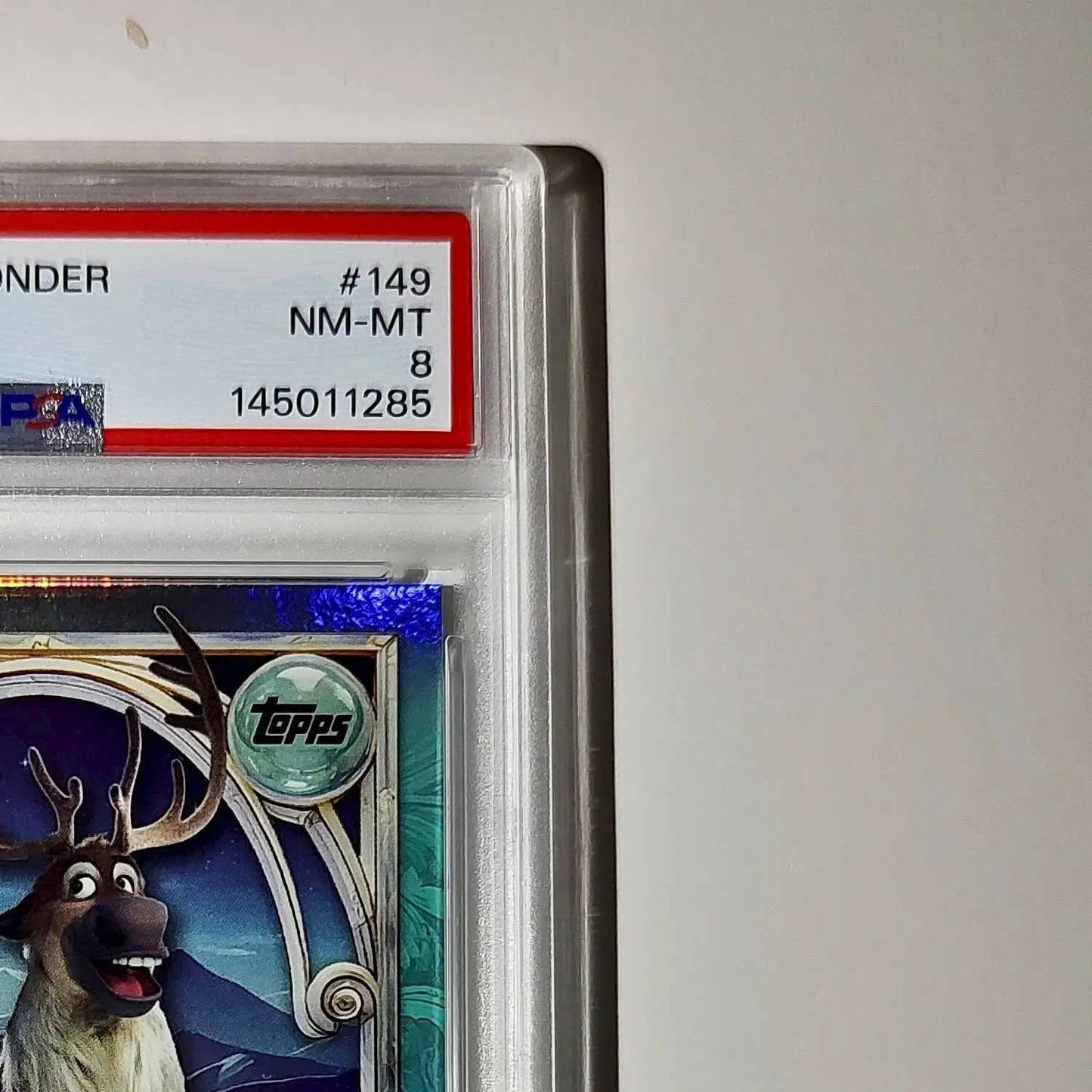 Sven 2025 Topps Disney Wonder #149 Diamond Card Frozen PSA 8 - Non-Sports Card Single