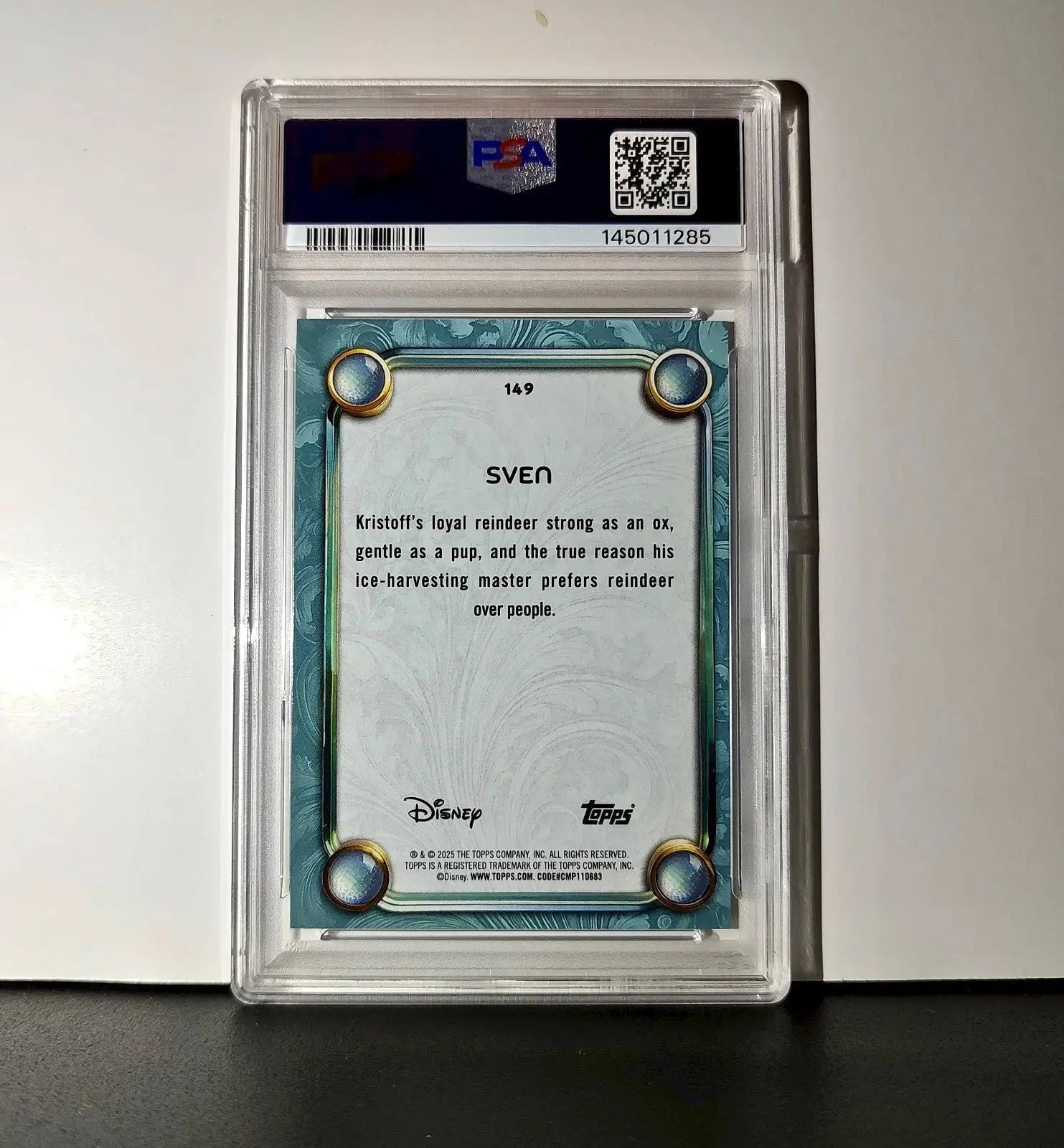 Sven 2025 Topps Disney Wonder #149 Diamond Card Frozen PSA 8 - Non-Sports Card Single