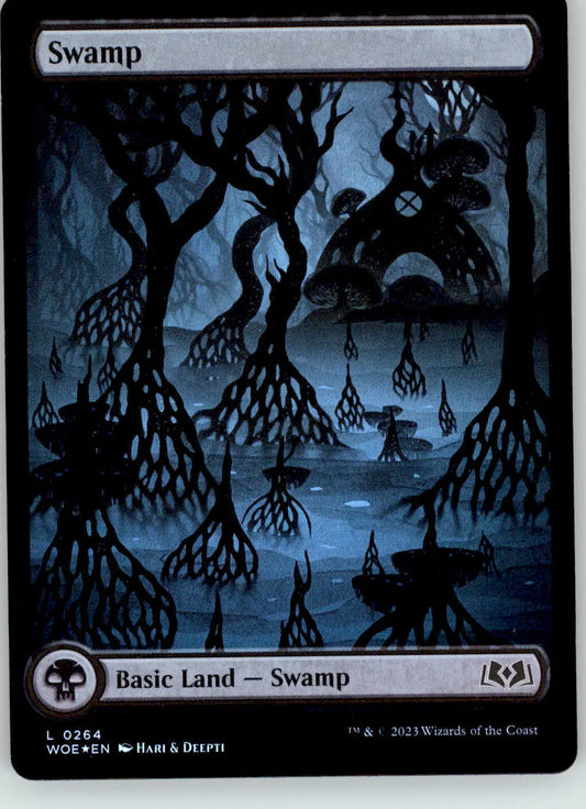 Swamp (0264) - Wilds of Eldraine - 264 - Foil NM Magic: The Gathering - Magic Card Single