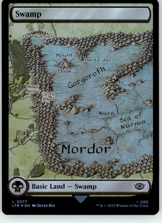 Swamp (0277) - The Lord of the Rings: Tales of Middle-earth - 277 Foil NM Magic - Magic Card Single