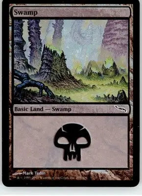 Swamp (295) - Mirrodin - 295 - Foil HP Magic: The Gathering - Magic Card Single