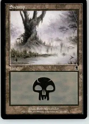 Swamp (341) - Odyssey - 341 - LP Magic: The Gathering - Magic Card Single