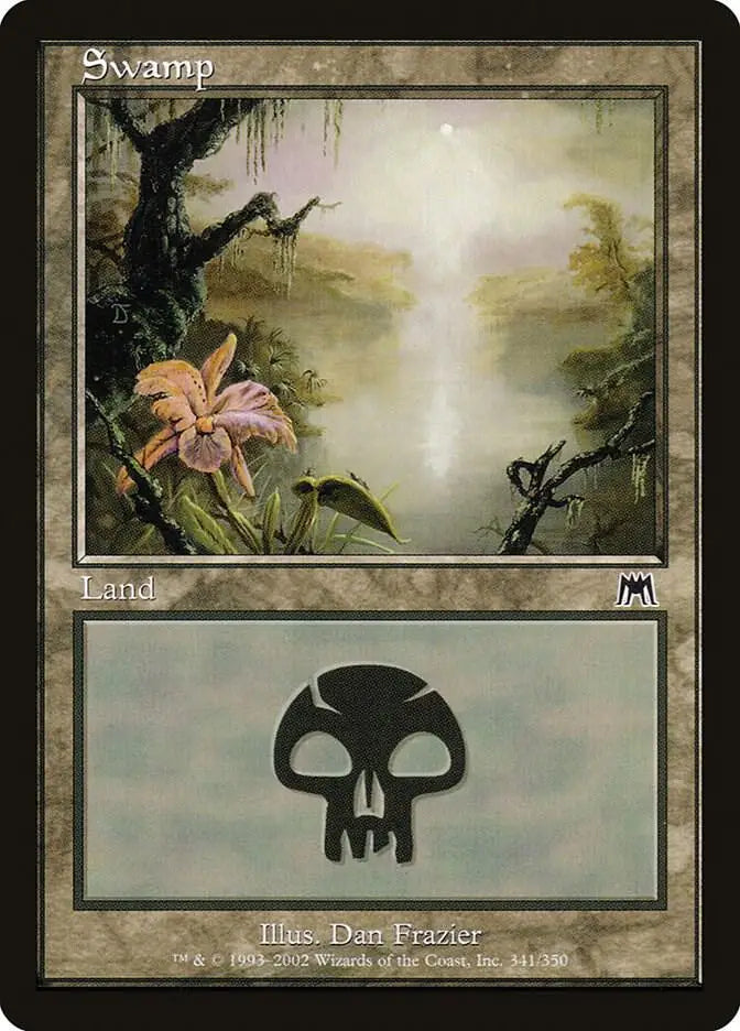 Swamp (341) - Onslaught - 341 - Foil MP Magic: The Gathering - Magic Card Single