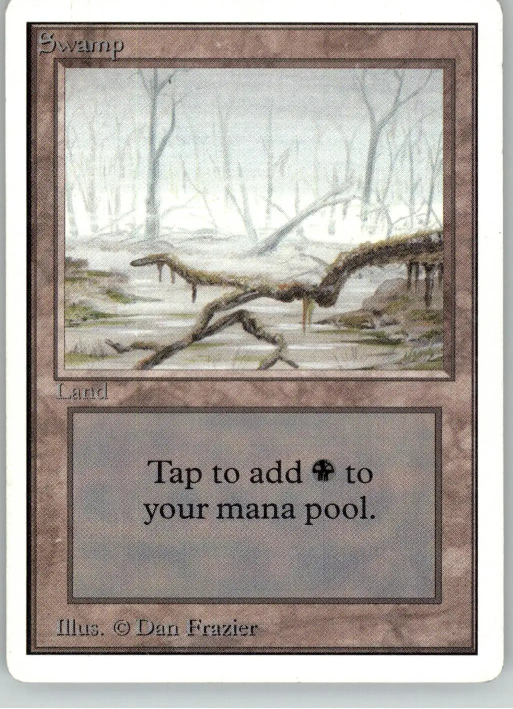 Swamp (A) - Unlimited Edition - LP Magic: The Gathering - Magic Card Single