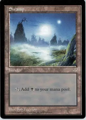 Swamp (Foggy Night) - Mirage - MP - # - Magic Card Single