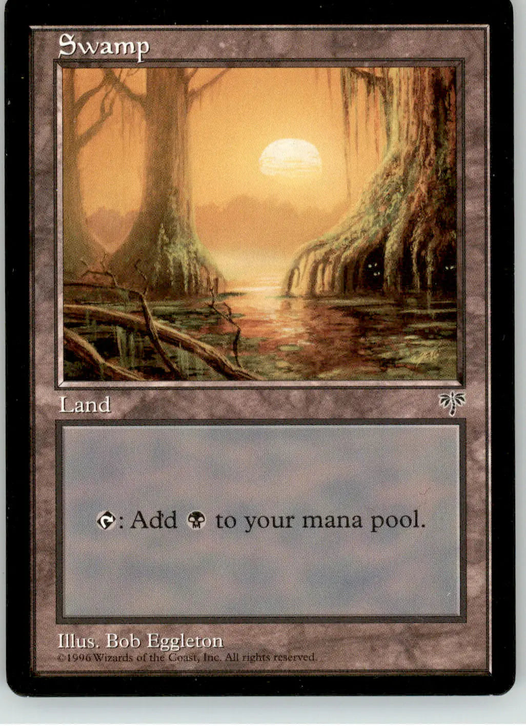 Swamp (Mossy Roots) - Mirage - LP Magic: The Gathering - Magic Card Single