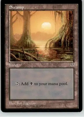 Swamp (Mossy Roots) - Mirage - LP Magic: The Gathering - Magic Card Single