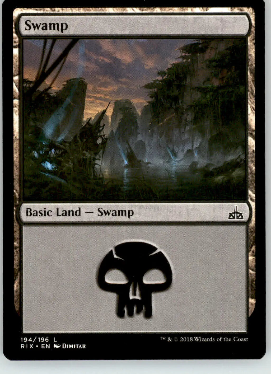 Swamp - Rivals of Ixalan - 194 - NM Magic: The Gathering - Magic Card Single