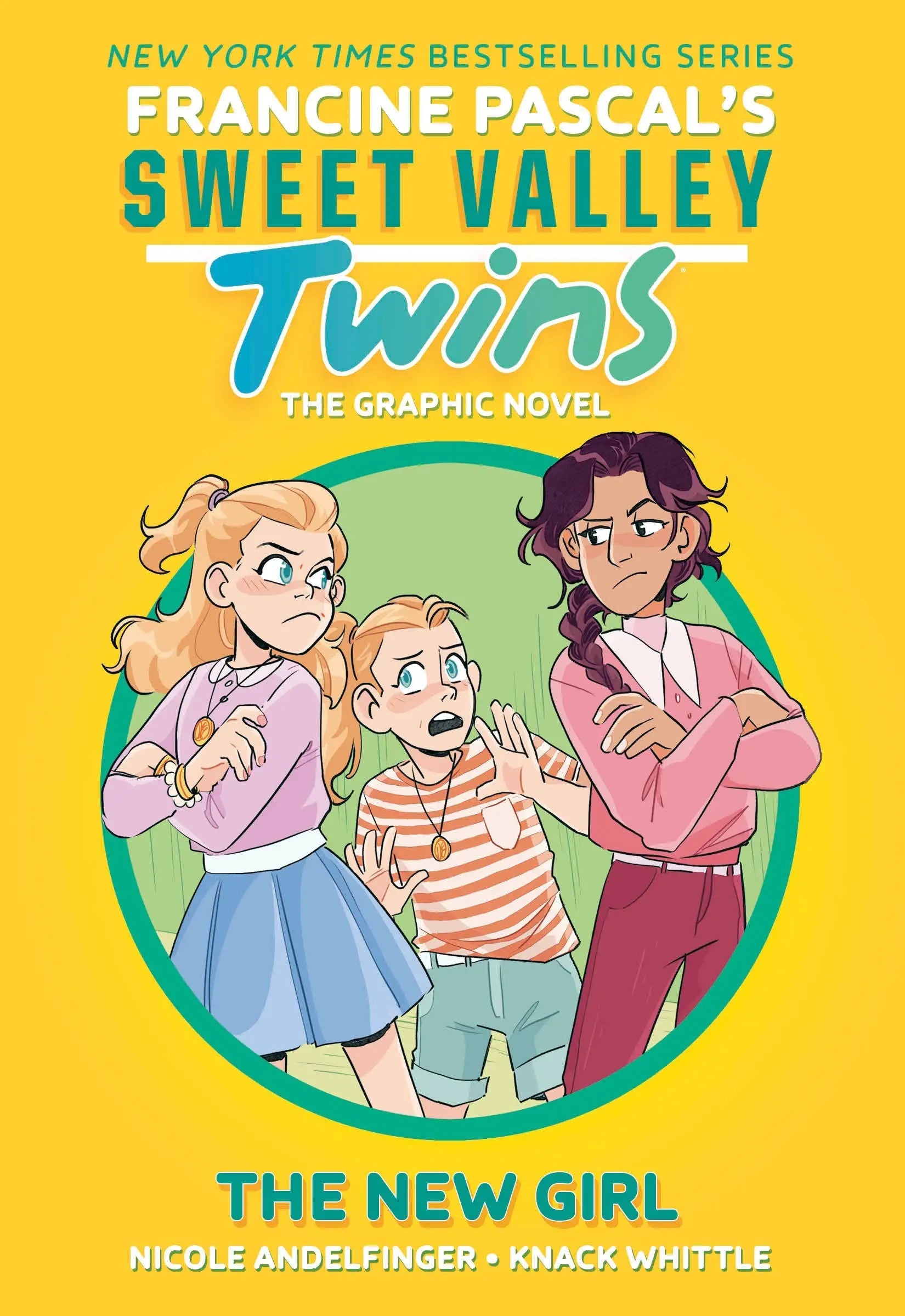 Sweet Valley Twins graphic novel cover from the book Sweet Valley Twins The New Girl