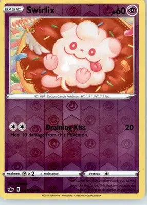 Swirlix - SWSH06: Chilling Reign - Reverse Holo LP - #067/198 - Pokémon Card Single
