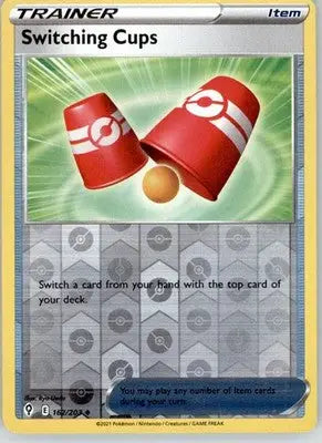 Switching Cups - Evolving Skies - 162/203 - Reverse Holo LP Pokemon - Pokémon Card Single