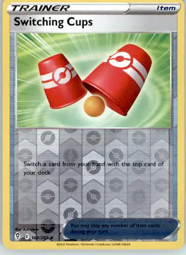 Switching Cups - SWSH07: Evolving Skies - 162/203 - Reverse Holo LP - Pokémon Card Single