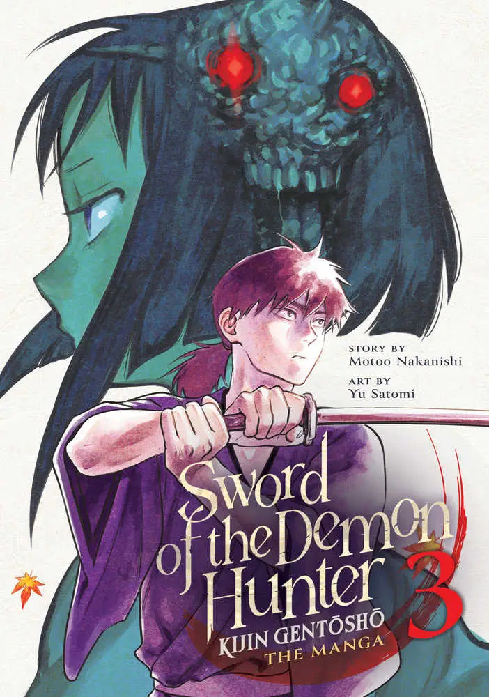 Manga cover featuring Demon Hunter and ghostly figure from Sword Of The Demon Hunter Volume 3