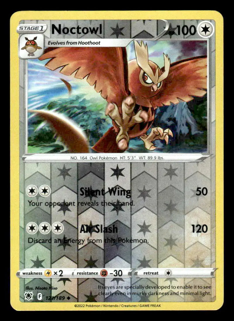 Sword & Shield: Astral Radiance Noctowl #121/189 Reverse Holo Uncommon NM - Pokémon Card Single