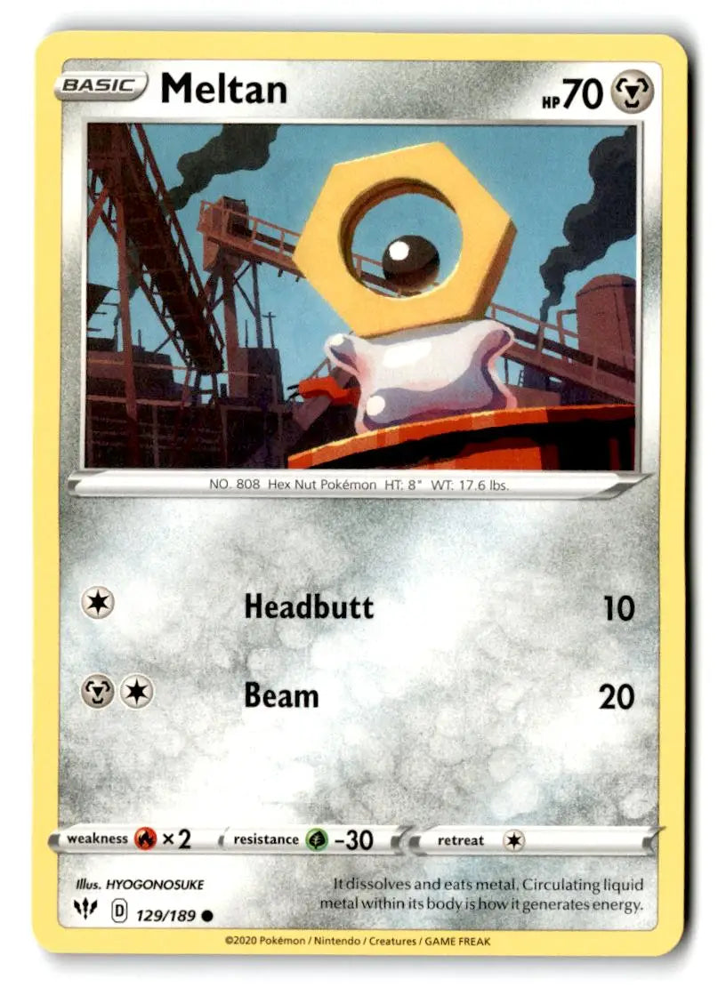 SWSH03: Darkness Ablaze #129/189 Meltan - Pokémon Card Single