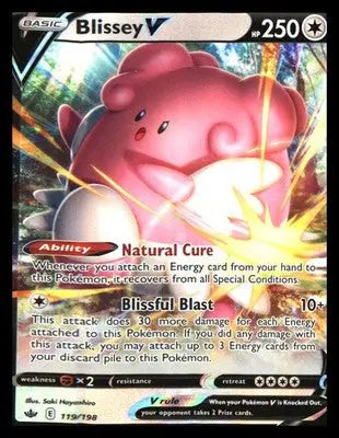 SWSH06: Chilling Reign #119/198 Blissey V Ultra Rare Holo - Pokémon Card Single
