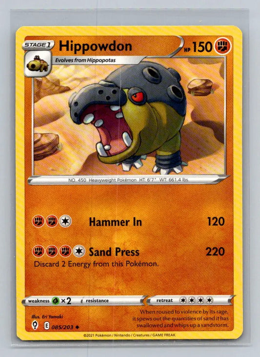 SWSH07: Evolving Skies #085/203 Hippowdon - Pokémon Card Single