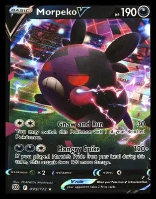 SWSH09: Brilliant Stars #095/172 Morpeko V Ultra Rare Holo - Pokémon Card Single