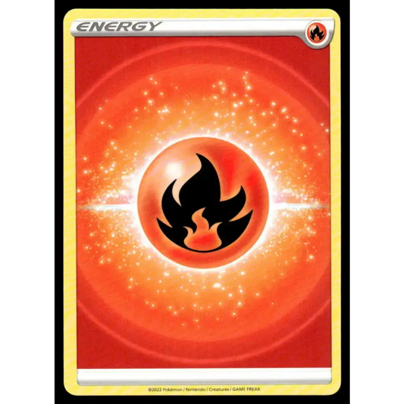 SWSH09: Brilliant Stars Fire Energy (2022 Unnumbered) NM-MT Pokemon Trading Card - Pokémon Card Single