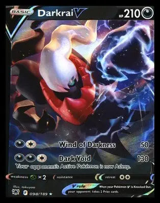 SWSH10: Astral Radiance #098/189 Darkrai V Ultra Rare Holo - Pokémon Card Single