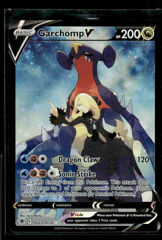 SWSH10: Astral Radiance Trainer Gallery Garchomp V #TG23/TG30 Ultra Rare,Holo NM - Pokémon Card Single
