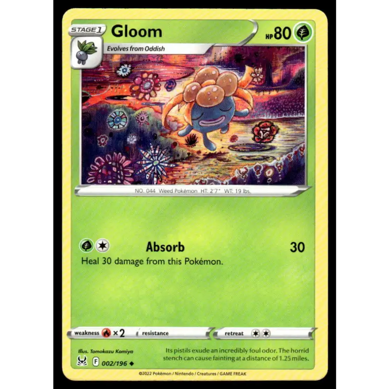 SWSH11: Lost Origin #002/196 Gloom NM-MT Pokemon Trading Card - Pokémon Card Single