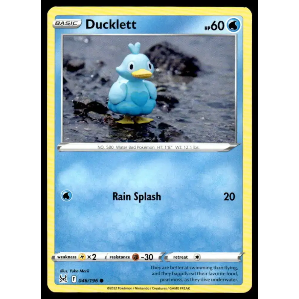 SWSH11: Lost Origin #046/196 Ducklett NM-MT Pokemon Trading Card - Pokémon Card Single