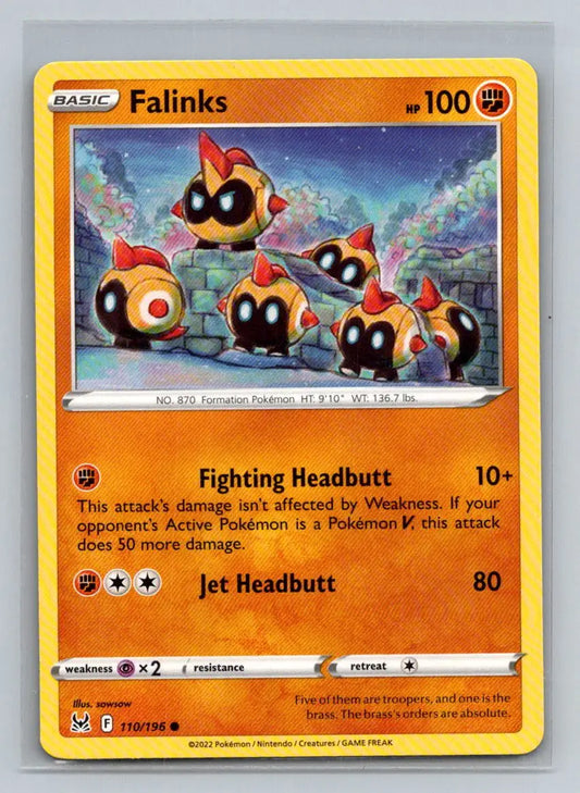 SWSH11: Lost Origin #110/196 Falinks - Pokémon Card Single
