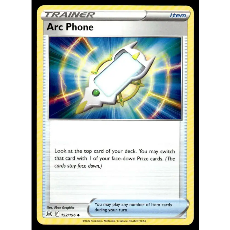 SWSH11: Lost Origin #152/196 Arc Phone NM-MT Pokemon Trading Card - Pokémon Card Single