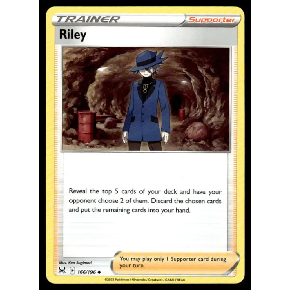 SWSH11: Lost Origin #166/196 Riley NM-MT Pokemon Trading Card - Pokémon Card Single