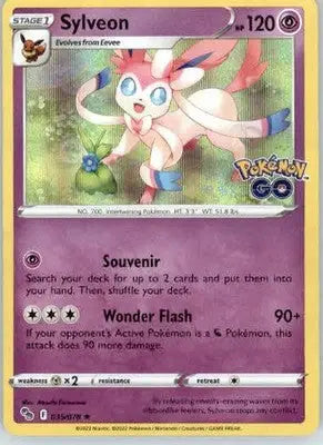 Sylveon - Pokemon GO - 035/078 - Holo LP - Pokémon Card Single