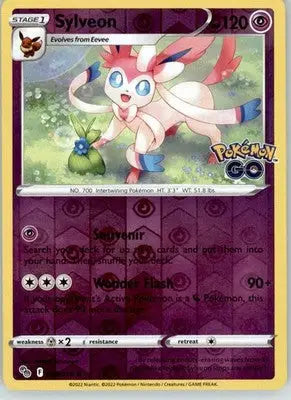 Sylveon - Pokemon GO - 035/078 - Reverse Holo LP Pokemon - Pokémon Card Single