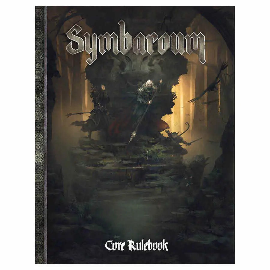 Symbaroum RPG Core Rulebook display showcasing the symbaroum rpg core game essentials