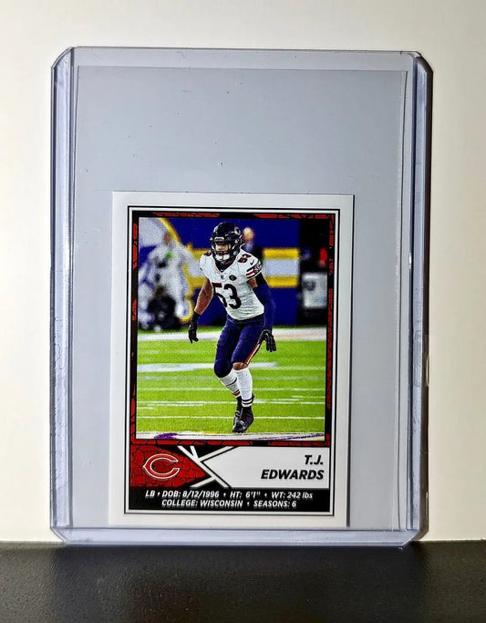 T.J. Edwards 2024 Panini NFL Sticker #370 Chicago Bears - Football Card Single