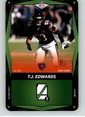 T.J. Edwards - 2024 UNO Elite Core Edition - Green - #055 - Football - Football Card Single