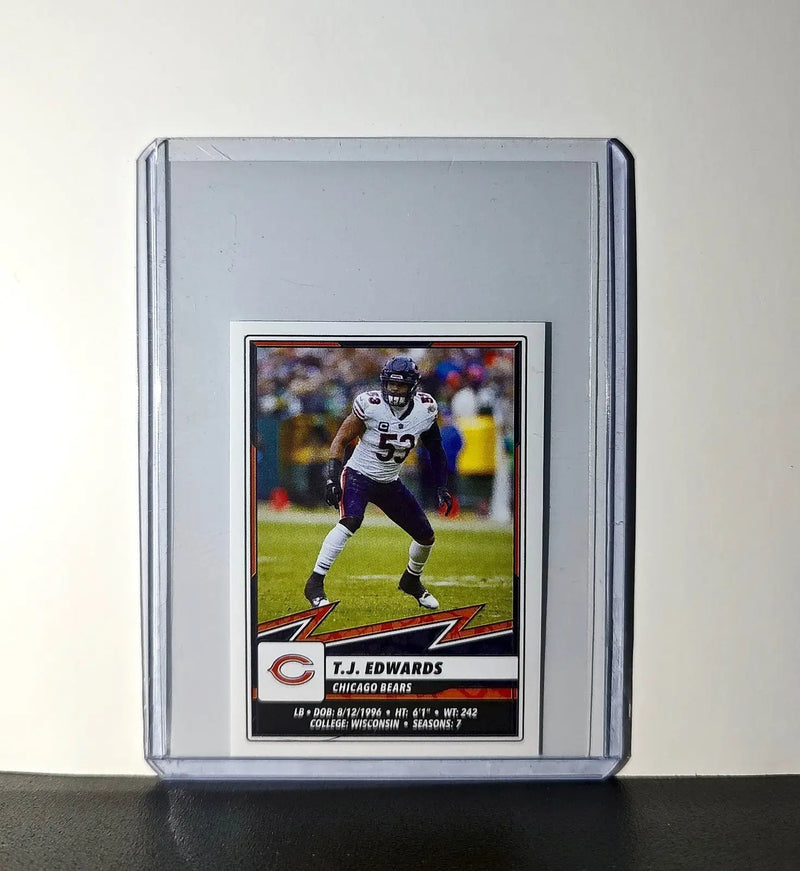 T.J. Edwards 2025 Panini NFL #369 Sticker Chicago Bears