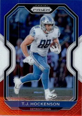 T.J. Hockenson - 2020 Panini Prizm - #201 - Prizm Red White and Blue Football - Football Card Single