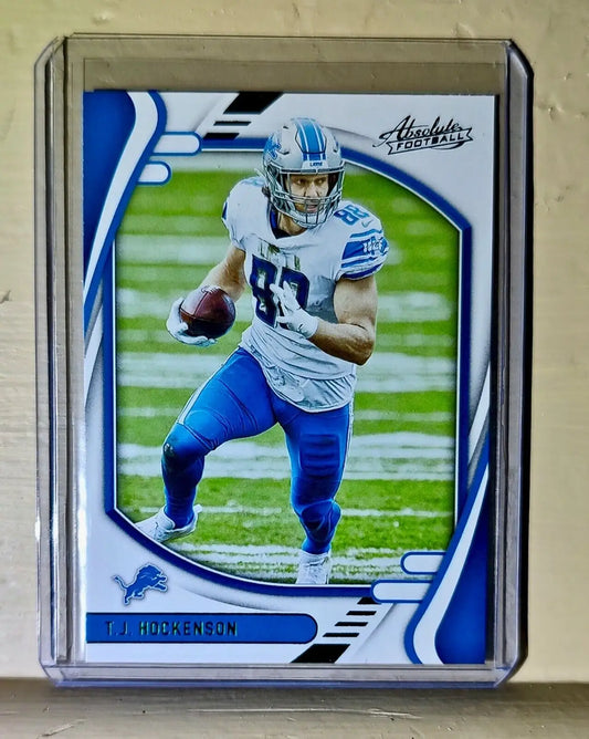 T.J. Hockenson 2021 Panini NFL Absolute Green Parallel Football #10 Card - Football Card Single