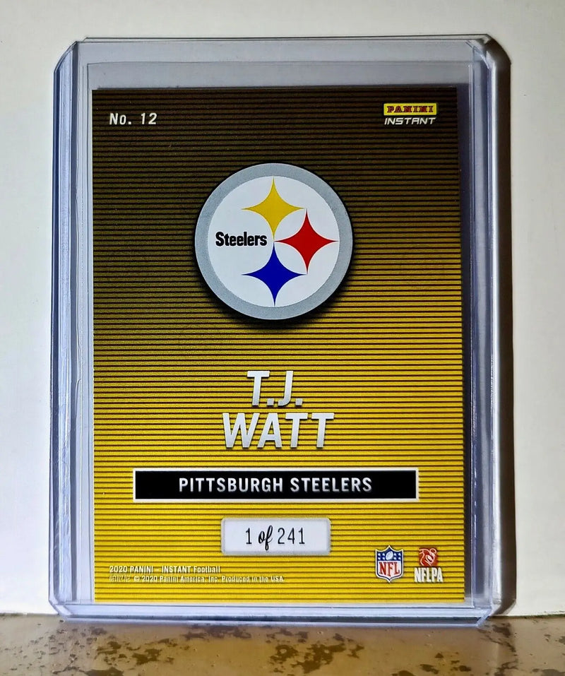 T.J. Watt 2020 Panini All-Pro NFL #12 Football Card 1/241 Pittsburgh Steelers - Football Card Single