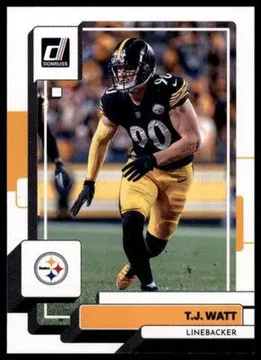 T.J. Watt 2022 Donruss #221 Pittsburgh Steelers - Football Card Single