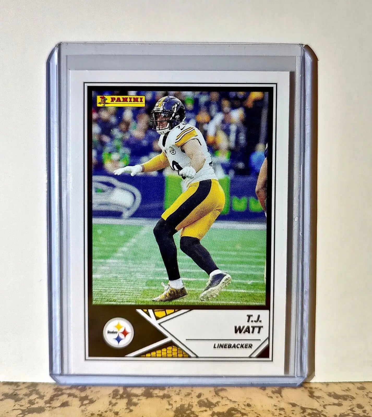 T.J. Watt 2024 Panini NFL #68 Sticker Card Pittsburgh Steelers - Football Card Single