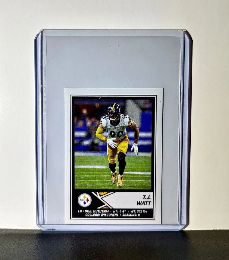 T.J. Watt 2024 Panini NFL Sticker #162 Pittsburgh Steelers