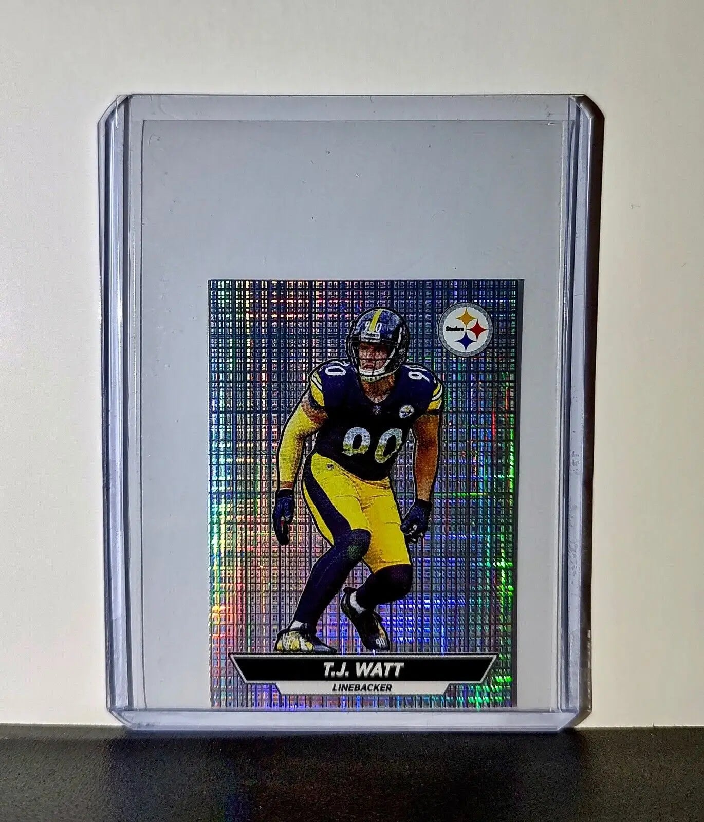 T.J. Watt 2024 Panini NFL Sticker #164 Foil Pittsburgh Steelers