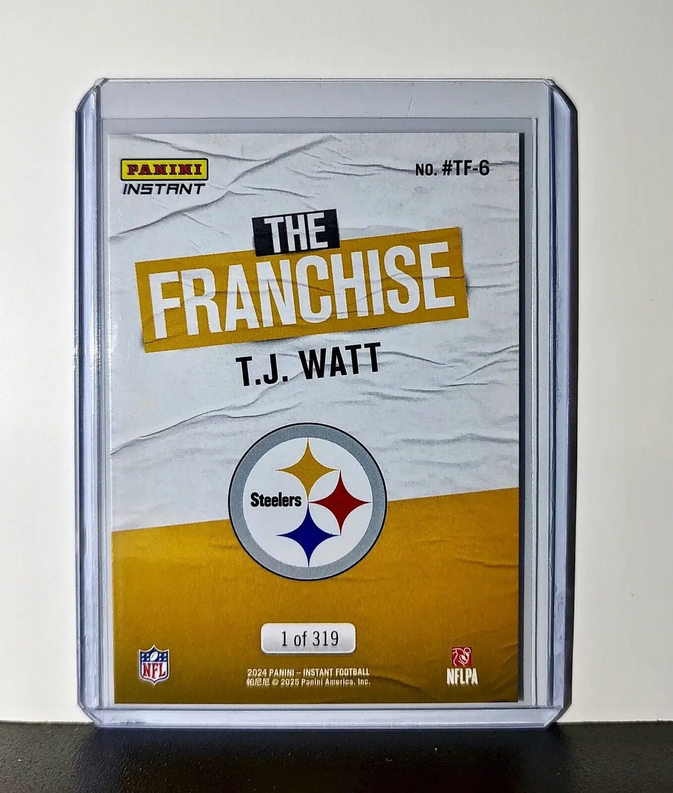 T.J. Watt 2024 Panini The Franchise NFL #6 Football Card Steelers 1 of 319 - Football Card Single