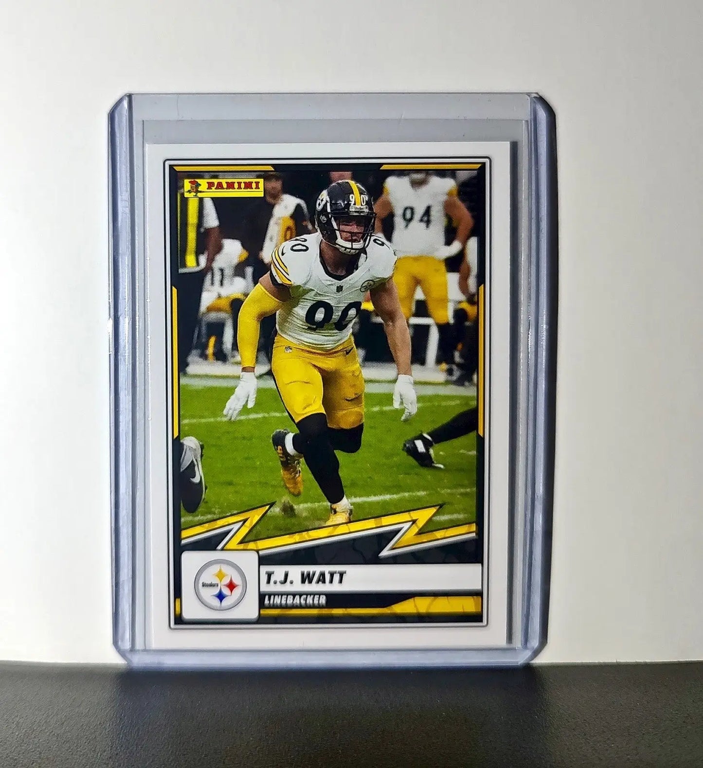 T.J. Watt 2025 Panini NFL #53 Sticker Card Pittsburgh Steelers