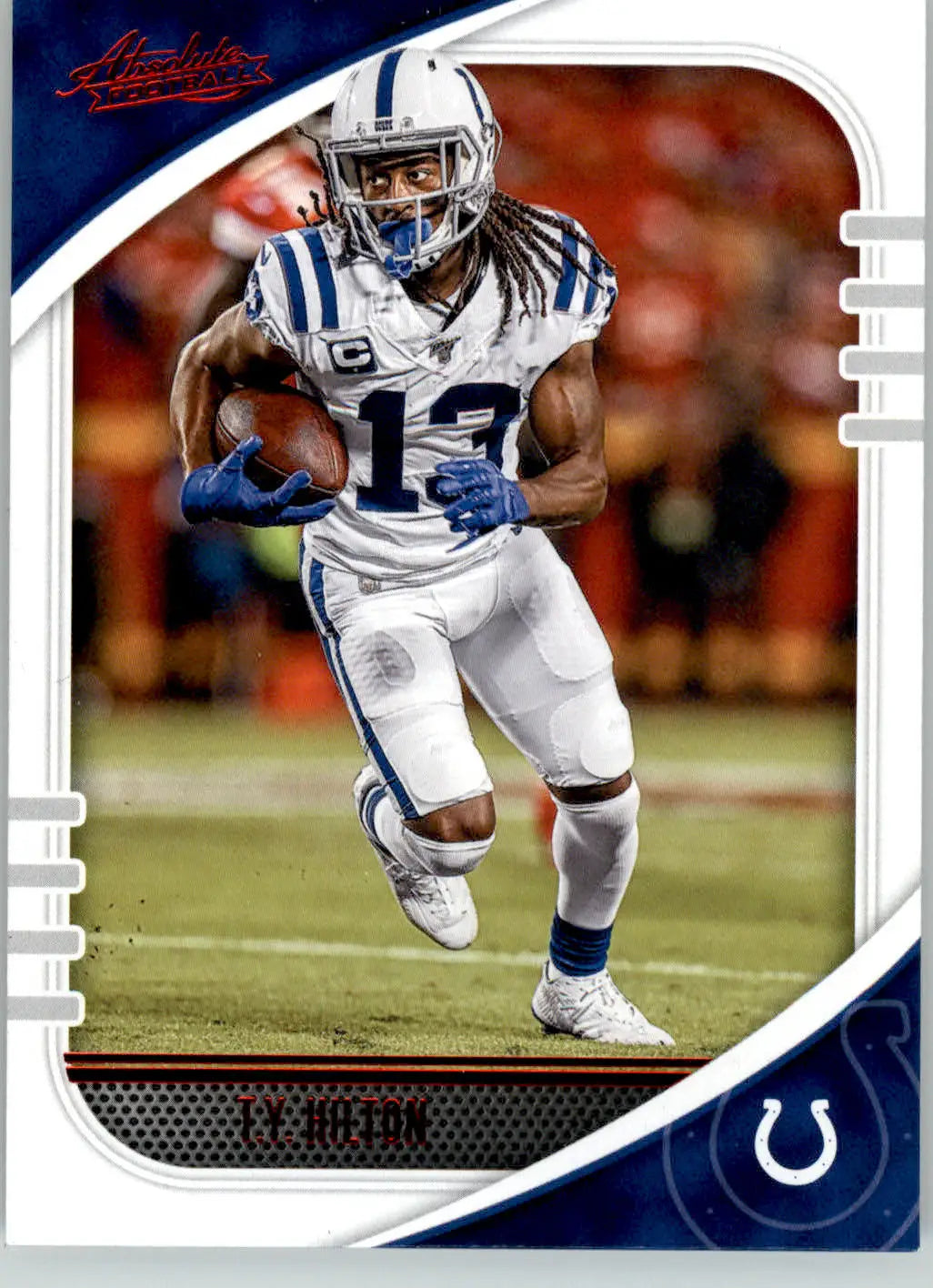 T.Y. Hilton - 2020 Panini Absolute - #37 - Red Football - Football Card Single