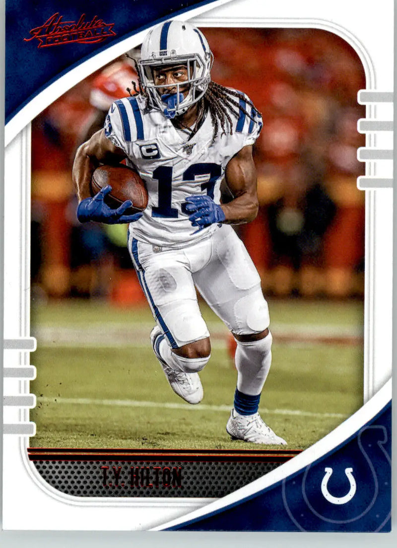 T.Y. Hilton - 2020 Panini Absolute - #37 - Red Football - Football Card Single