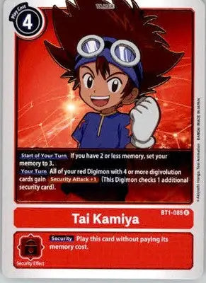 Tai Kamiya - BT1-085 - Release Special Booster 1.0 - BT1-085 R - NM - TCG Card Single